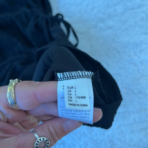 NWOT Gorglitter Cut Out Ruched Drawstring Mini Dress - Picture 10 of 13